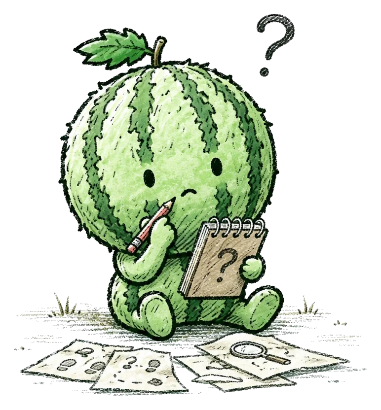 Le petit melon cherche une solution